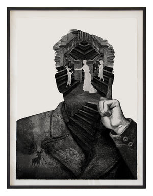 'Cellar Door' - ready framed