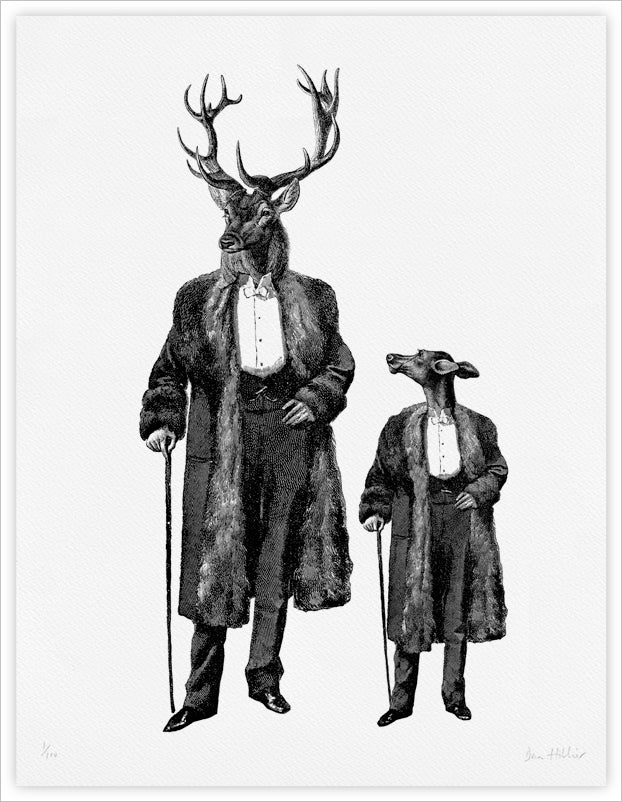 Father and Son - giclee print
