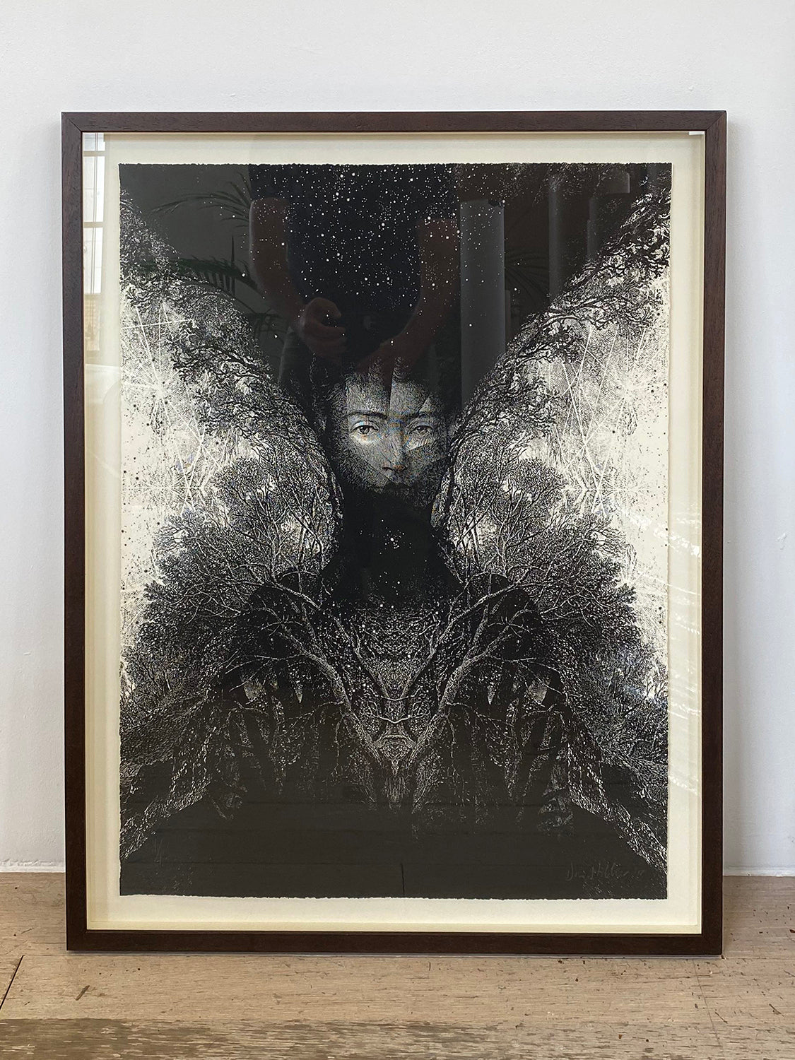 'Requiem' screen print - framed