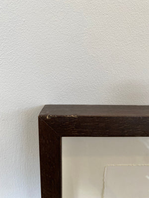 'Spark' - screen print with gold leaf - framed