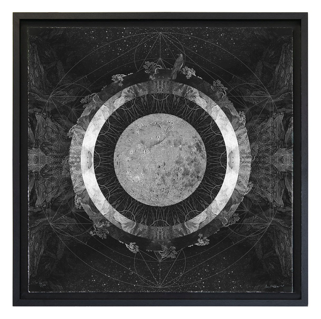 'Moon Language' ~ in black ash frame