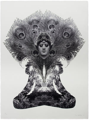 Night's Dream ~ with silver leaf