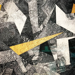 Signal ~ with 24ct gold leaf and pencil