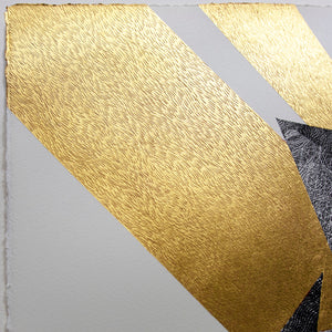 Signal ~ with 24ct gold-leaf and drawing